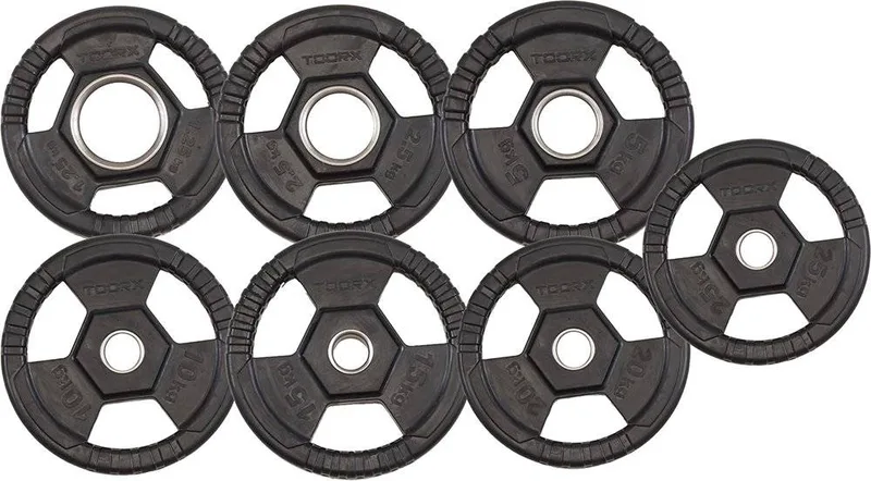 ΠΛΑΣΤΙΚΟΣ ΔΙΣΚΟΣ TOORX Φ50 ΜΕ ΛΑΒΕΣ (5 KG)