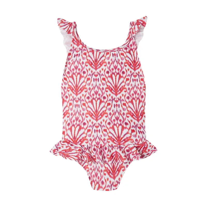 GIRL'S ONE PIECE CROSS BACK IKAT