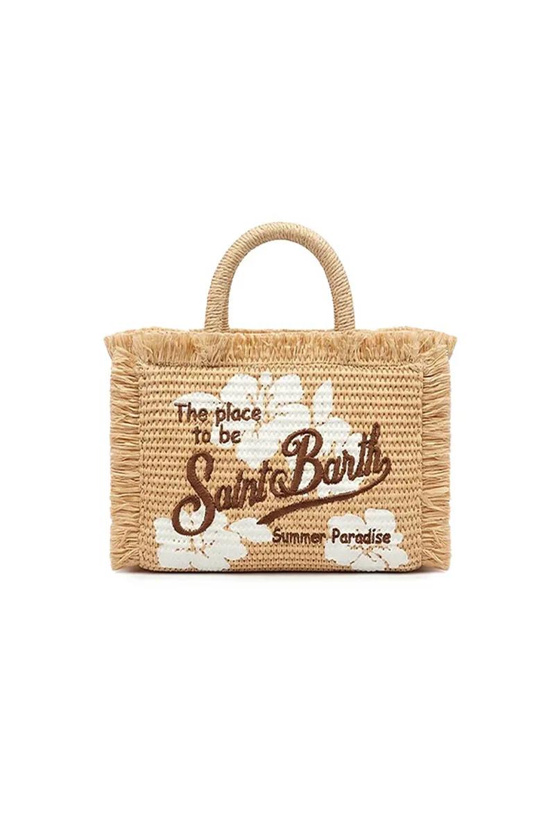 MC2 Saint Barth γυναικεία τσάντα χειρός "Vanity Mini" - VAMI009-03047L Μπεζ