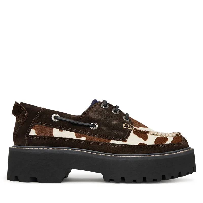Κλειστά παπούτσια Tommy Jeans Archive '01 Calf Hair EN0EN03004 Καφέ