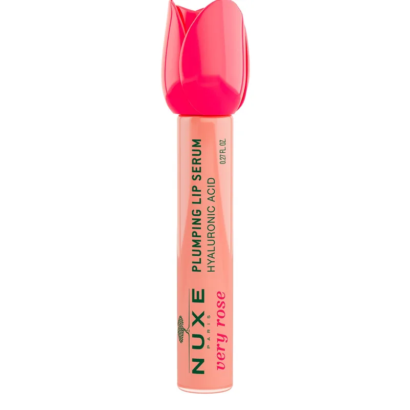 Nuxe Very Rose Hyaluronic Acid Plumping Lip Serum Ενυδατικό Serum Χειλιών για Άμεσο Όγκο με Υαλουρονικό Οξύ 8ml
