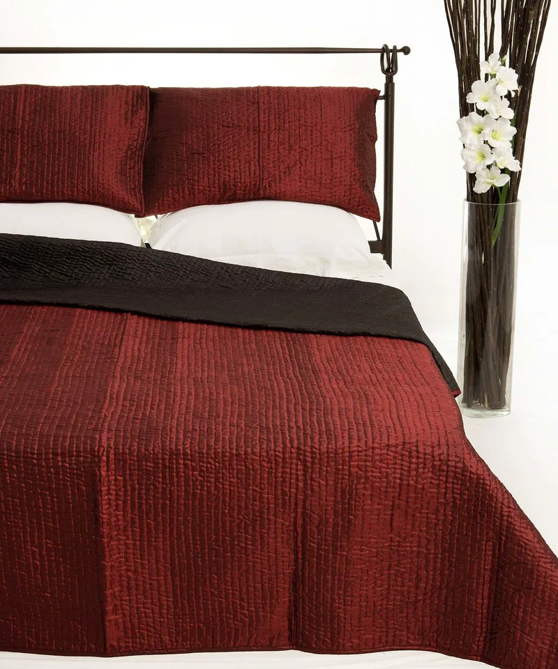 Σετ Κουβερλί Μονό Silk Fashion 6330 Μπορντώ 160x220