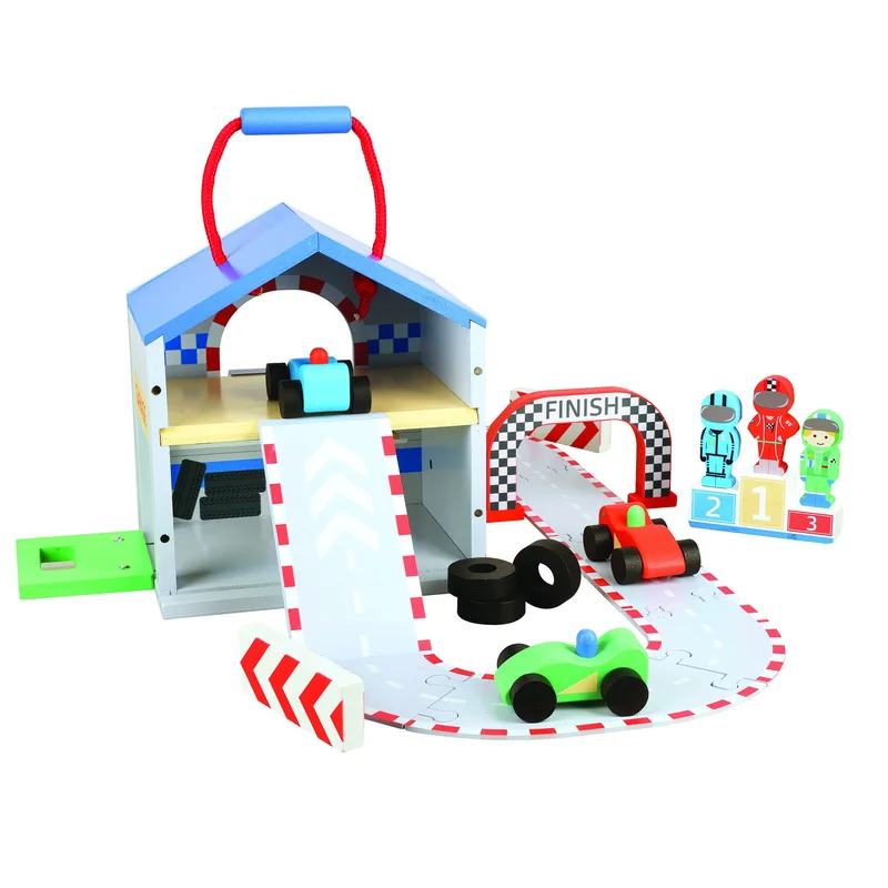 Ξύλινος Αυτοκινητόδρομος Play Set Πορτοκαλί Tree Toys (FSC®)