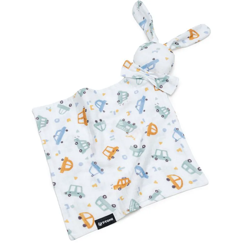 T-TOMI BIO Muslin Cuddle Cloth νάνι αγκαλιάς Traffic 1 τμχ