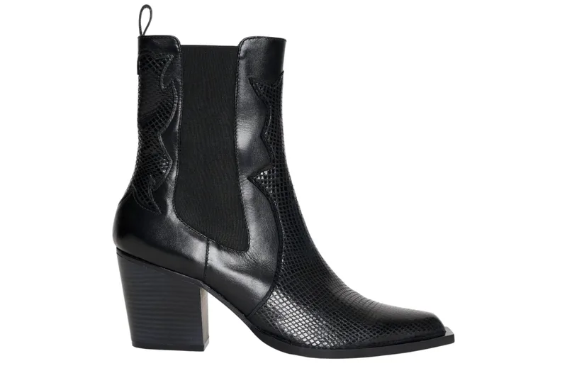 Μποτάκια Ale Cowboy Leather 8Y23268-BLACK Γυναικείο