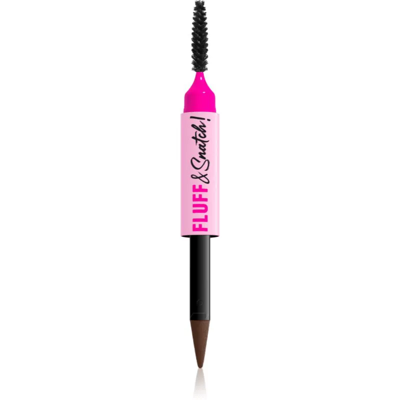 NYX Professional Makeup Fluff & Snatch μολύβι για τα φρύδια με πουδρένιο- αποτέλεσμα απόχρωση Brunette 1 γρ