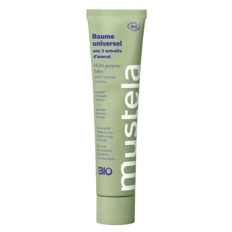 Mustela Multi-Purpose Balm With 3 Avocado Extracts Πολυχρηστικό Βάλσαμο με 3 Εκχυλίσματα Αβοκάντο για τις Ξηρές Περιοχές του Προσώπου & του Σώματος 75ml
