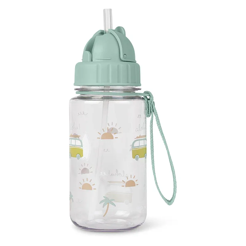 Παγούρι 400ml Με Καλαμάκι Saro Aloha 74009