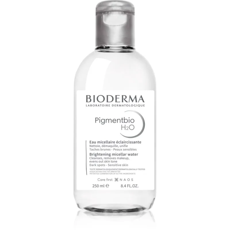 Bioderma Pigmentbio H2O απαλό καθαριστικό μικυλλιακό νερό για την αντιμετώπιση των μαύρων κηλίδων 250 ml
