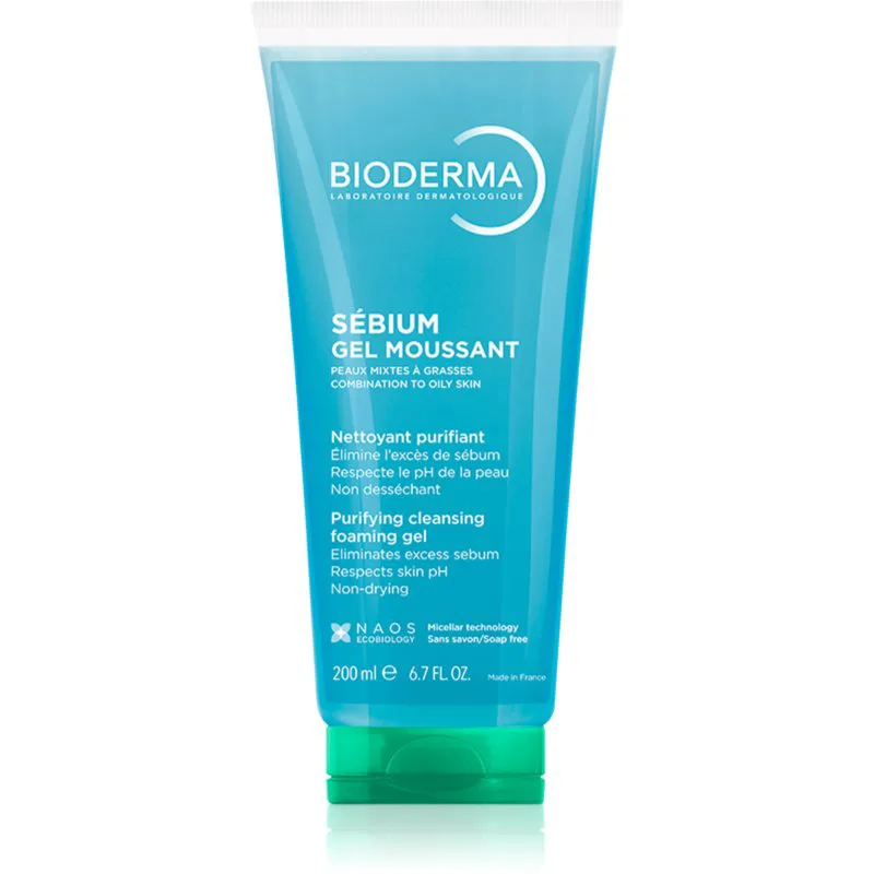 Bioderma Sébium Gel Moussant τζελ καθαρισμού για μικτή και λιπαρή επιδερμίδα 200 ml