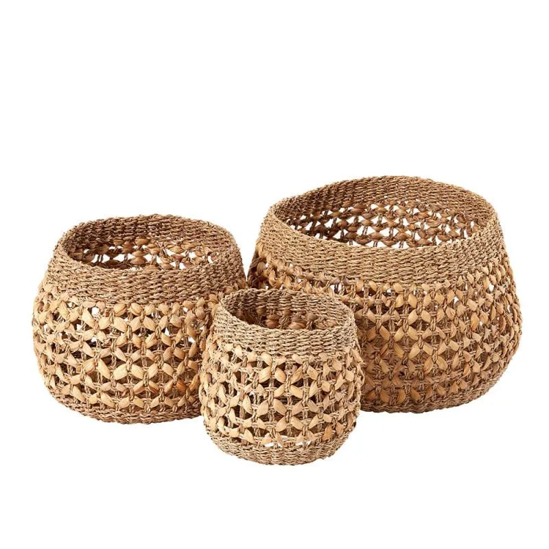 Καλάθι Round Natural Seagrass Large