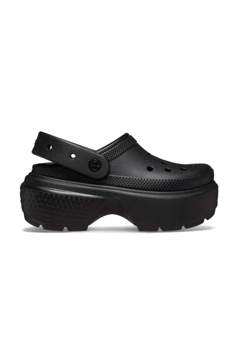 CROCS Stomp Clog Γυναικεία Σανδάλια - Μαύρα-209347-001-BLACK