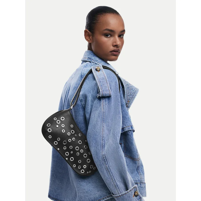Τσάντα Desigual Rebel Alsacia 25SAXP70 Μαύρο