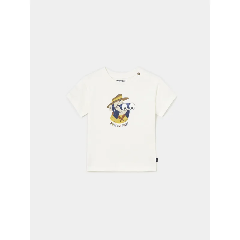 Mayoral T-Shirt 1018 Εκρού Regular Fit