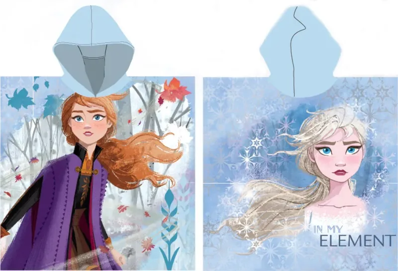 Παιδικό Πόντσο Θαλάσσης Disney Frozen Element 55x110 cm (Fast Dry) Μπλε