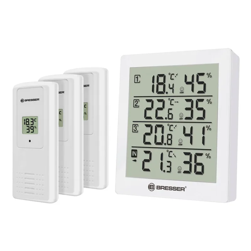 Bresser Temeo Hygro Quadro White