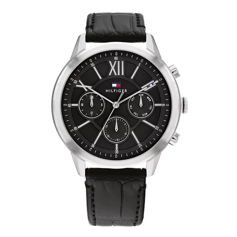 TOMMY HILFIGER Morrison Multifunction Leather Strap Men’s Watch 1710527