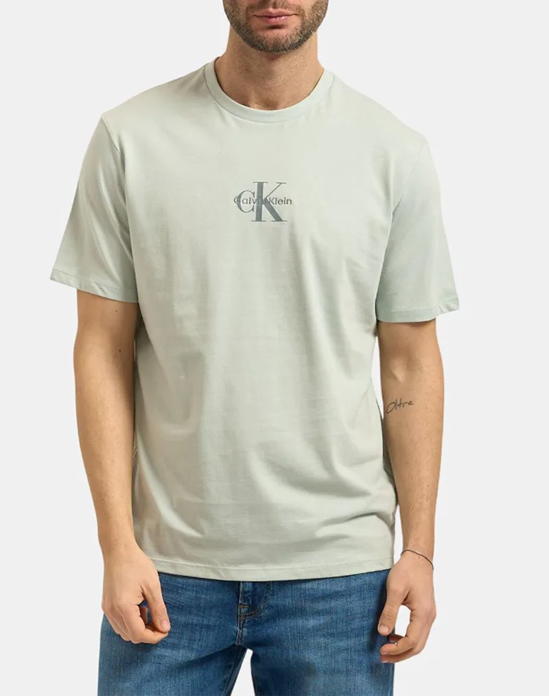 CALVIN KLEIN JEANS SS 30S MICRO MONOLOGO GRAPHIC TE LV04RB866G-3Q0 LightGreen