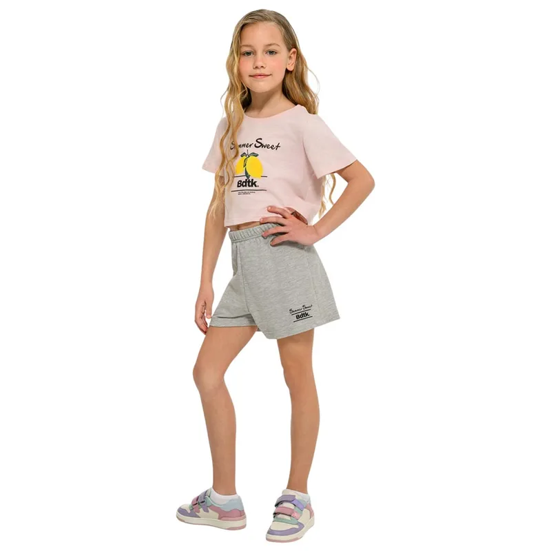 Body Talk Kids Sets Girls Crop Top & Long Shorts Fairytale (1261-705599-00304)