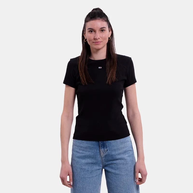 Tommy Jeans Slim Essential Rib Γυναικείο T-shirt (9000182822_1469)