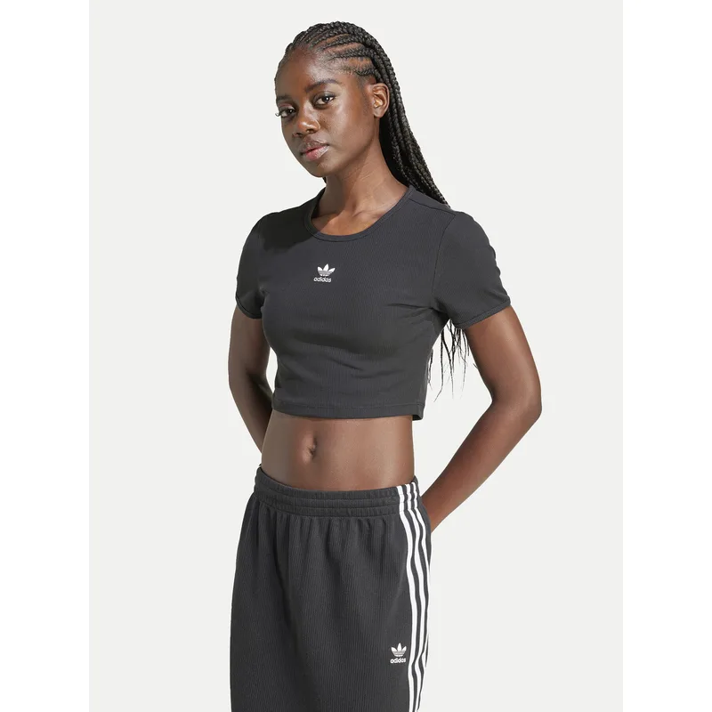 adidas T-Shirt Essentials IY9664 Μαύρο Slim Fit