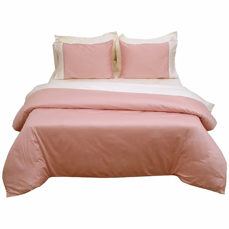 Πάπλωμα Υπέρδιπλο (220x240) 2 Όψεων Anna Riska Luxury Bicolour Blush Pink/Ivory