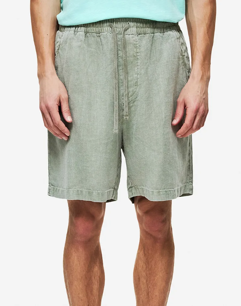 DIRTY LAUNDRY REGULAR LINEN BERMUDA DLMB000112-VINTAGE GREIGE Gray