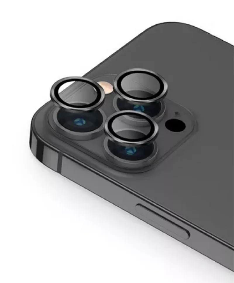 Uniq Optix Lens Protector - Αντιχαρακτικό Γυαλί Προστασίας για Φακό Κάμερας - Apple iPhone 13 Pro / 13 Pro Max - Graphite (UNIQ-IP13P-13PM-LENSGRP)