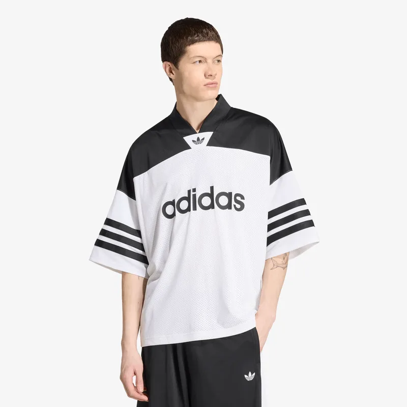 Φανελάκια adidas Adicolor Oversized American Football Jersey White/ Black XL