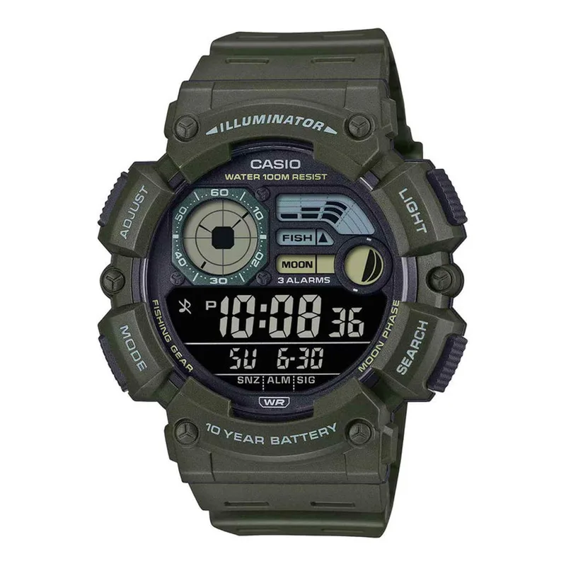 CASIO Standard Rubber Strap WS-1500H-3BVEF