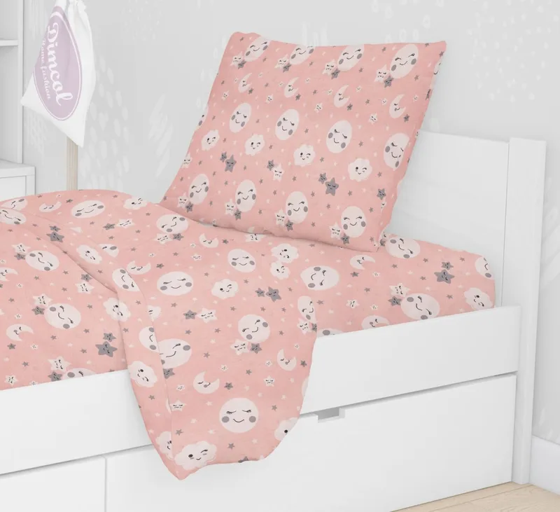 Μαξιλαροθήκη Βαμβακερή 50x70εκ. Smile 82 Coral Dimcol (Ύφασμα: Βαμβάκι 100%, Χρώμα: Κοραλί ) - DimCol - 1925813108008283