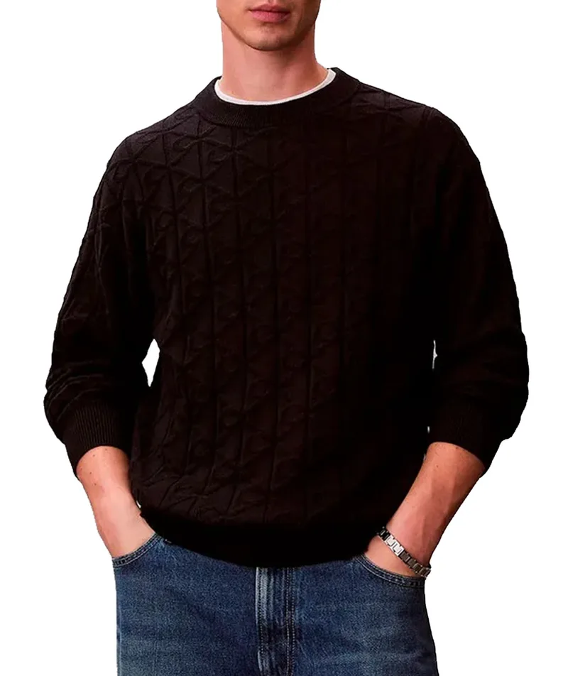 Ανδρικό Πουλόβερ Μαύρο Calvin Klein LV04RE301G-UB1