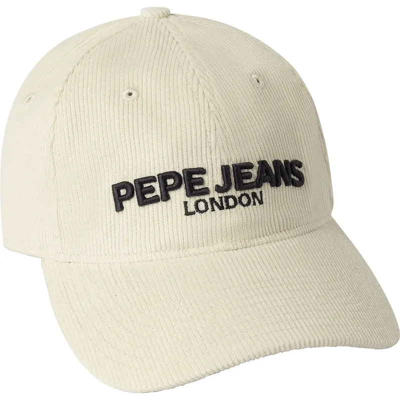 Pepe Jeans Ανδρικό Καπέλο Κοτλέ Stefan Cap PM400006-804 Εκρού