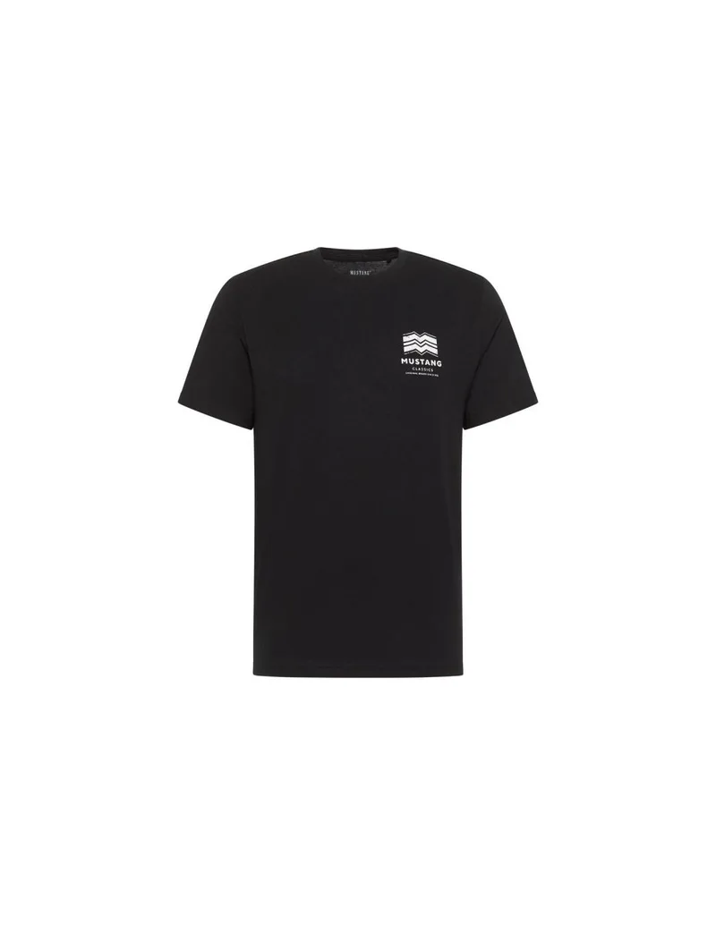 Mustang Ανδρικό T-shirt Κοντομάνικο Μαύρο 10138044142