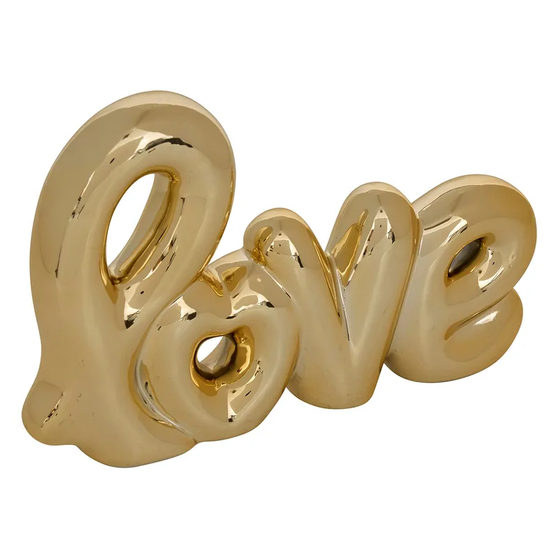 Διακοσμητικό Χώρου (21.4x4x14) A-S Love 211740 Χρυσό