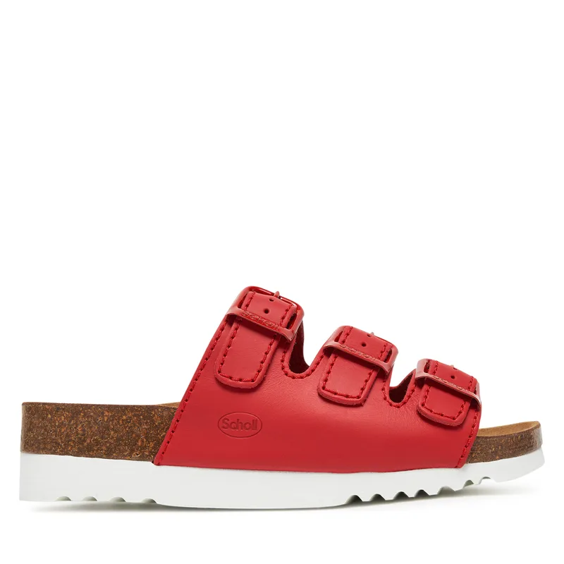 Παντόφλες Scholl Rio Wedge Ad MF32151 Κόκκινο