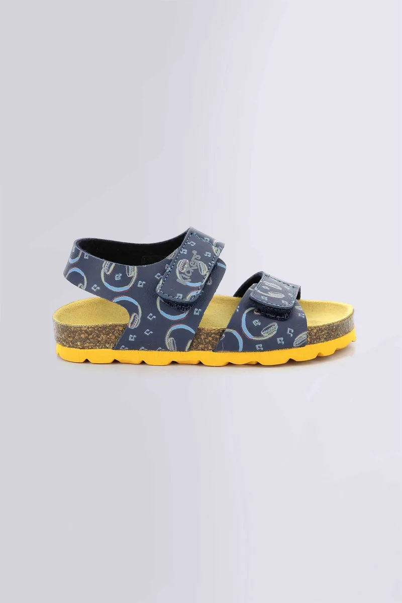 Kickers παιδικά σανδάλια με all-over print "Summerkro" (28-34) - 895457-30 Μπλε Σκούρο