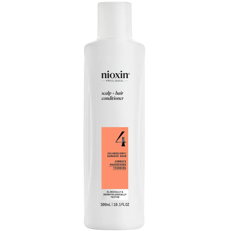 Nioxin Scalp & Hair Conditioner System 4 Μαλακτική Κρέμα για Βαμμένα Μαλλιά με Προοδευτική Αραίωση 300ml