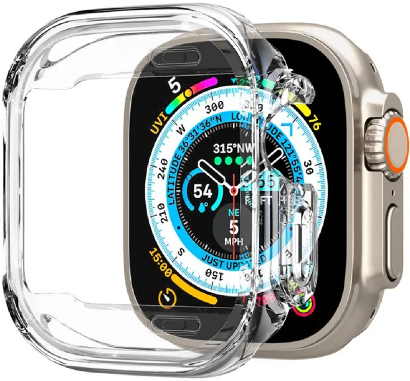 Spigen Θήκη Ultra Hybrid Apple Watch Ultra 3 / Ultra 2 / Ultra 1 49mm - Crystal Clear (ACS05459)