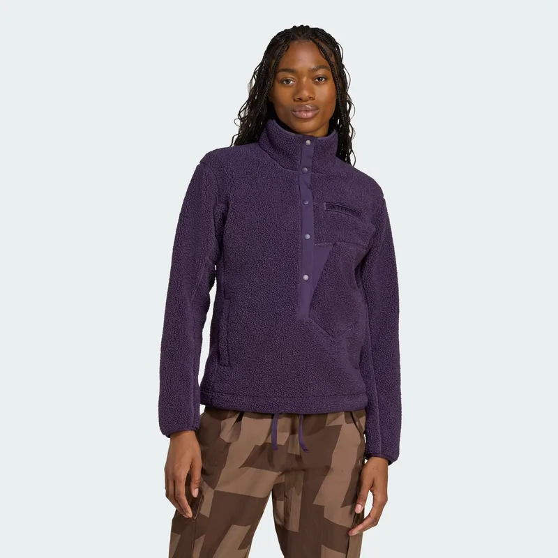 adidas Terrex Xploric High Pile Fleece Γυναικεία Μπλούζα με Κουκούλα (9000242911_87889)