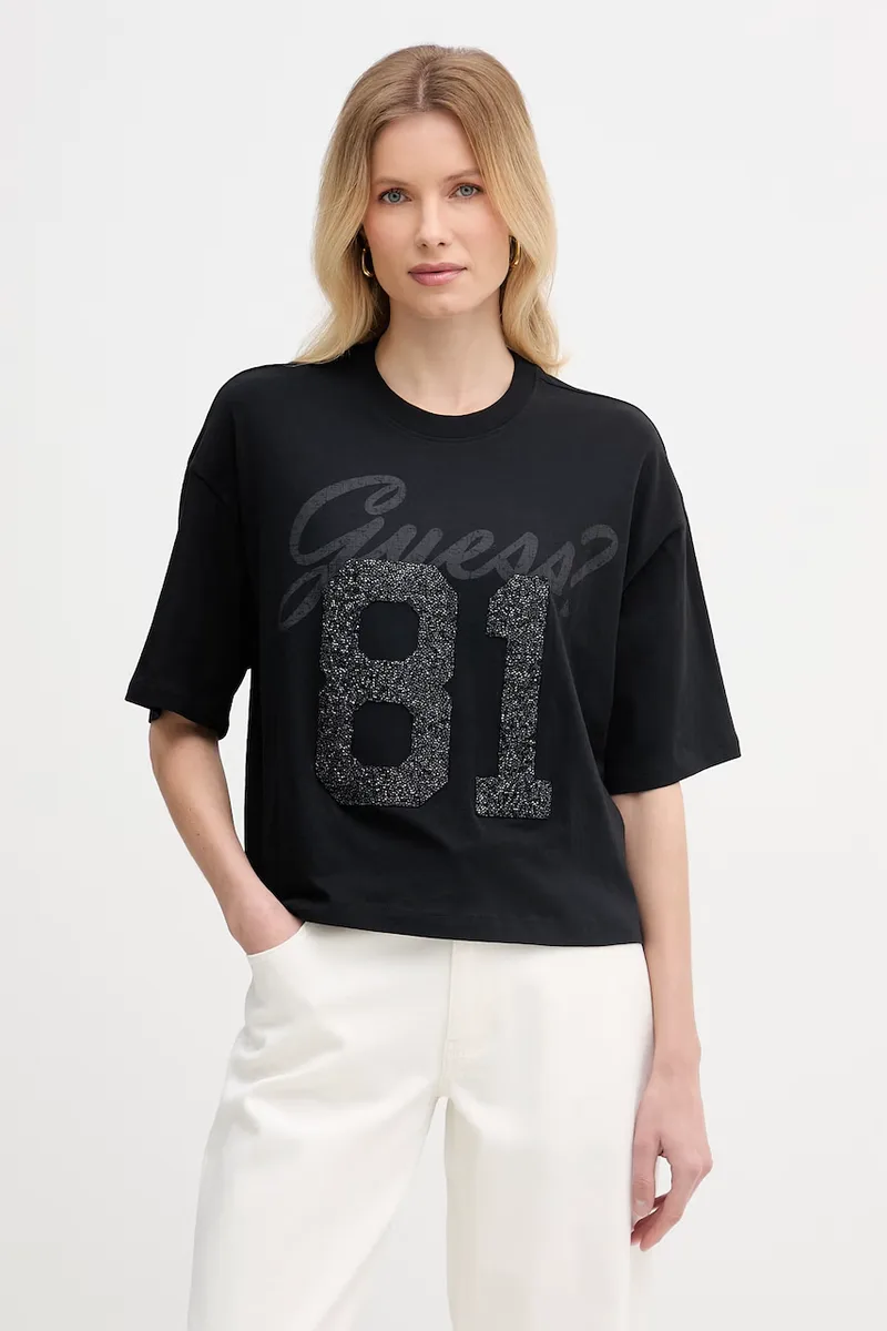 Guess Oversize t-shirt γυναικείο βαμβακερό
