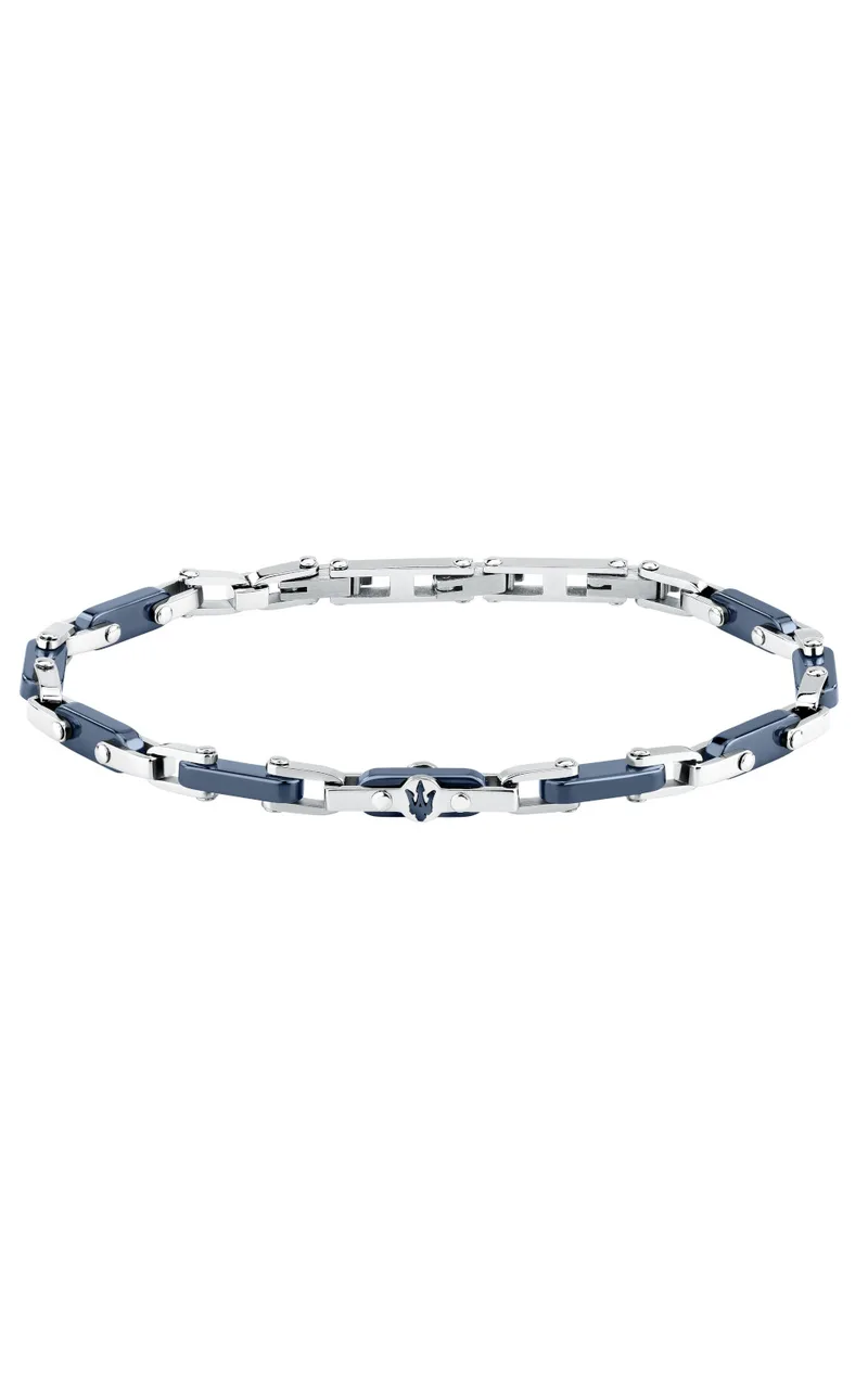 MASERATI CERAMIC JM226ATZ76 Βραχιόλι Δίχρωμο Με Λογότυπο