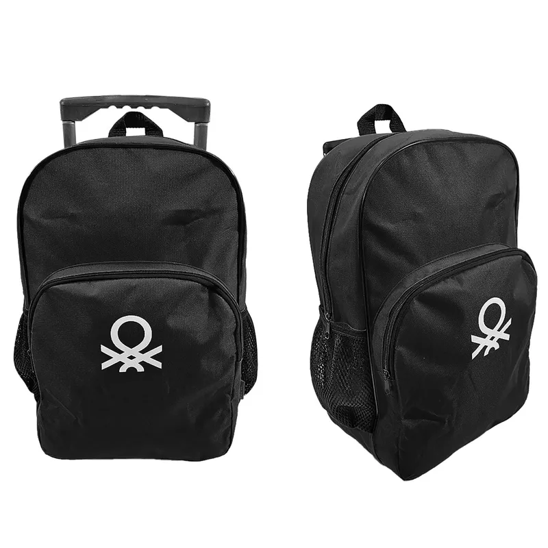 Τσάντα Τρόλευ Μαύρη 28x12x41εκ. Benetton 50-2922 (Χρώμα: Μαύρο) - benetton - 50-2922