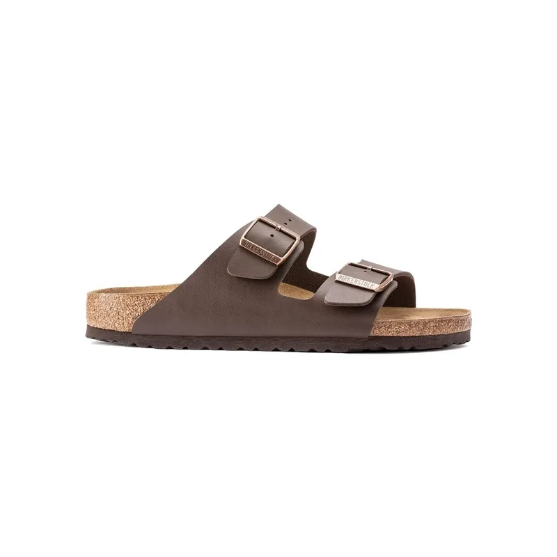Σανδάλια χωρίς τακούνι BIRKENSTOCK Arizona Birko-Flor Narrow - Dark Brown