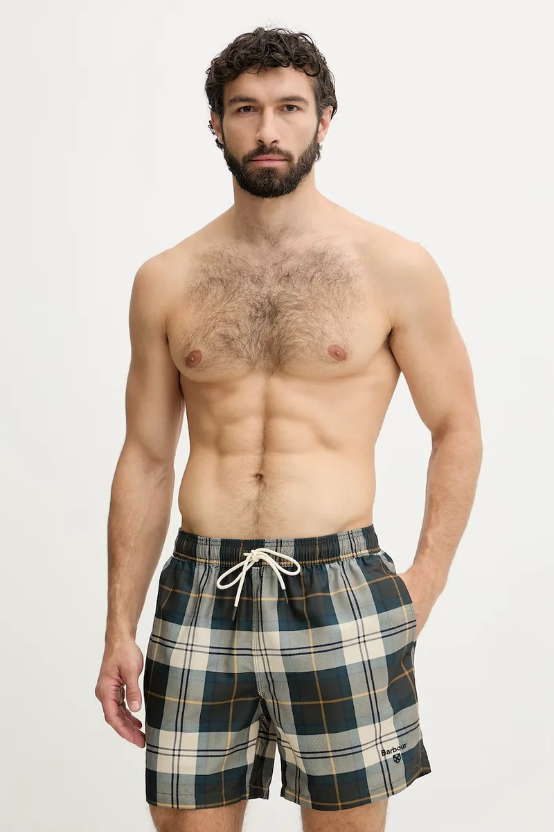 Barbour σορτς μαγιό Ανδρικά Staple Tartan Swim Short