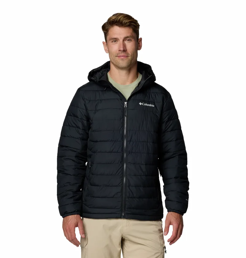 Columbia Ανδρικό Μπουφάν Powder Lite™ II Hooded Jacket 2086944-010 Μαύρο