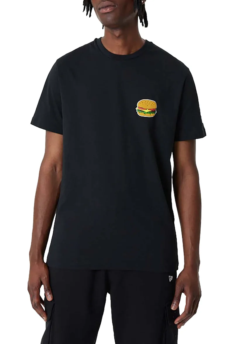 Μπλούζα Κοντομάνικη New Era Food Graphic Blkstn 60357072-001 Ανδρικό