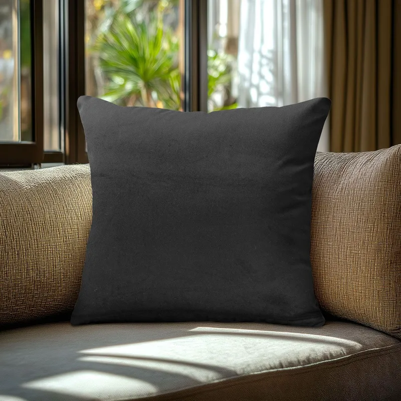 Beauty Home Μαξιλαροθήκη ΒΕΛΟΥΔΟ PREMIUM ΜΑΥΡΟ 40 x 40 cm