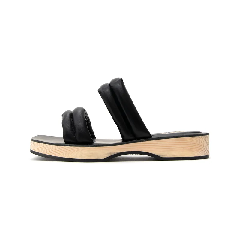 Σανδάλια με πλατφόρμα Utopia LEATHER FLAT SANDALS WOMEN