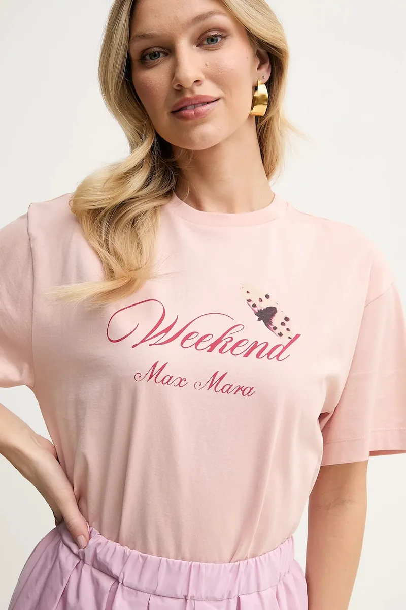 Βαμβακερό μπλουζάκι Weekend Max Mara